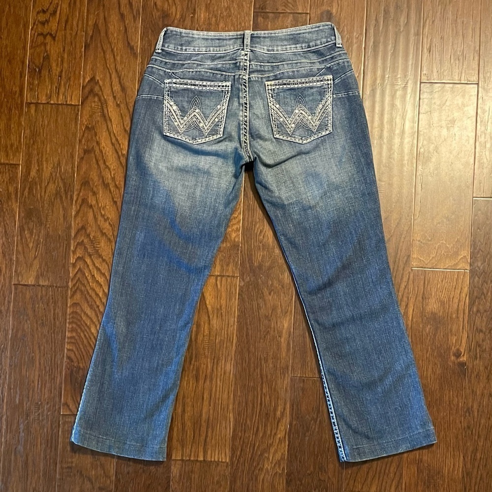 Wrangler Embroidered Rodeo Western Boot Cut Denim Jeans - Picture 2 of 9